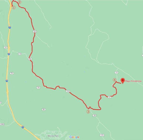 Directions • Playa Ponderosa